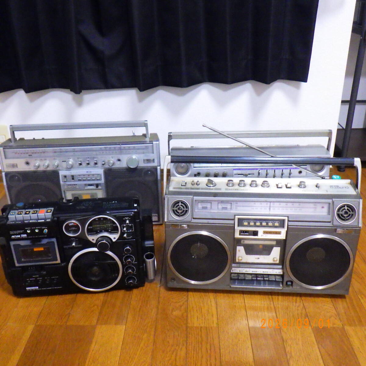 希少 80年代 AIWA CS-J50 アイワ 昭和 レトロラジカセ 電源ケーブル