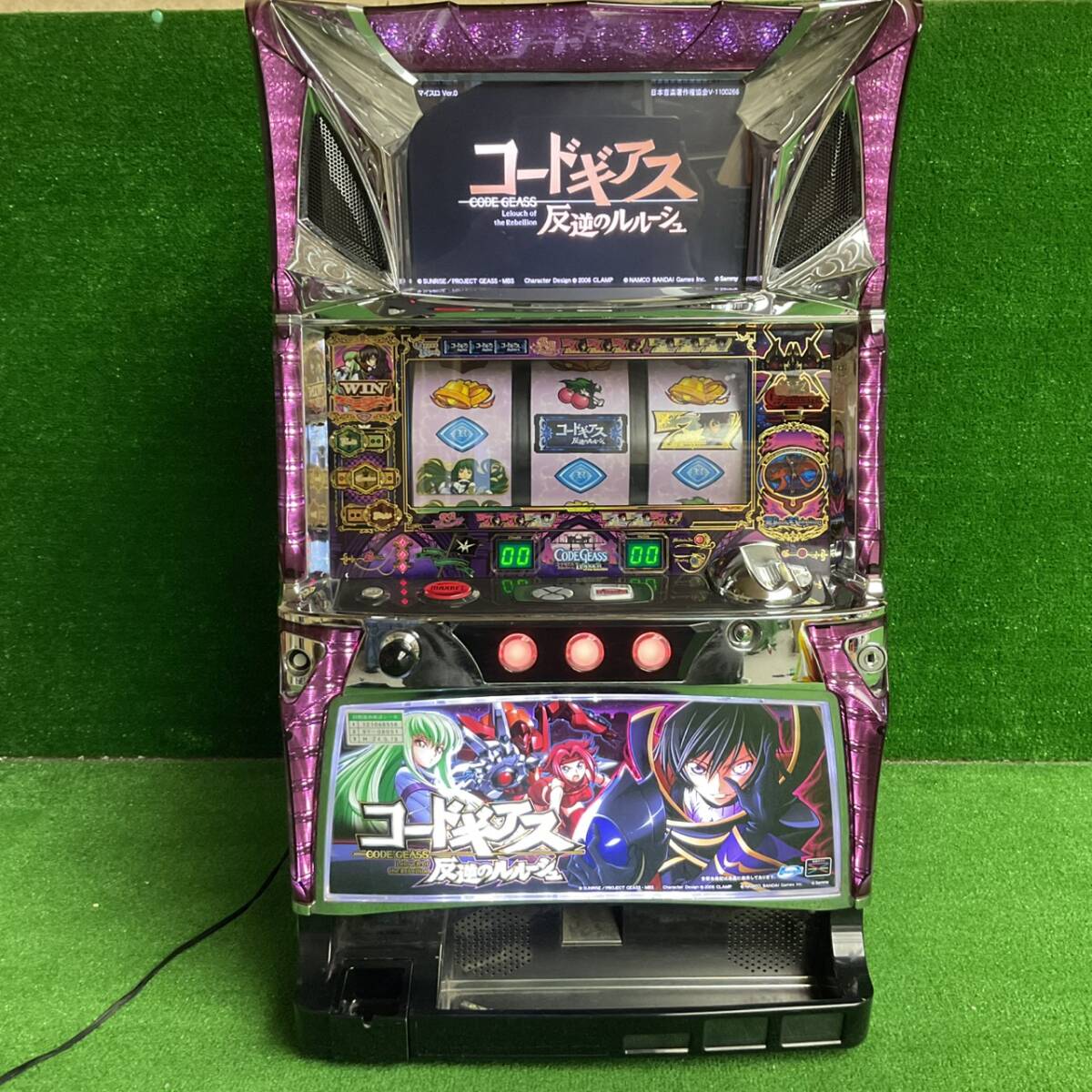中古】夢花月 スロット実機 【音量ボリューム・家庭用電源】 山佐 超