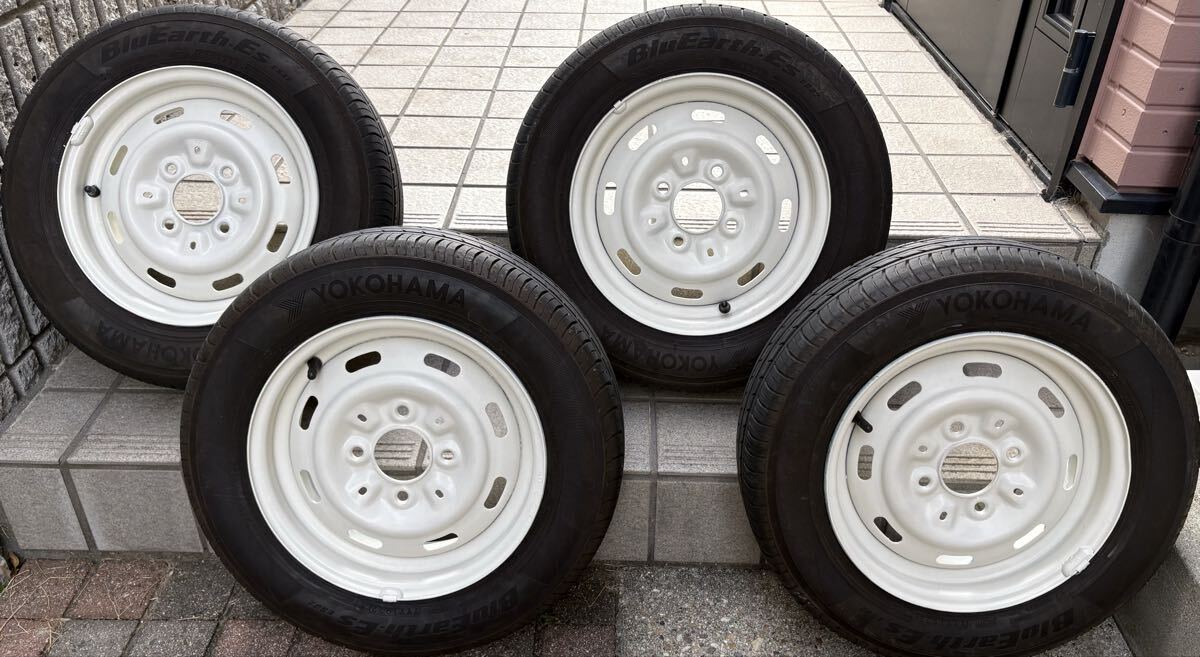 ローバーミニ 12インチスチールホイール+タイヤセット 145/70/12の落札