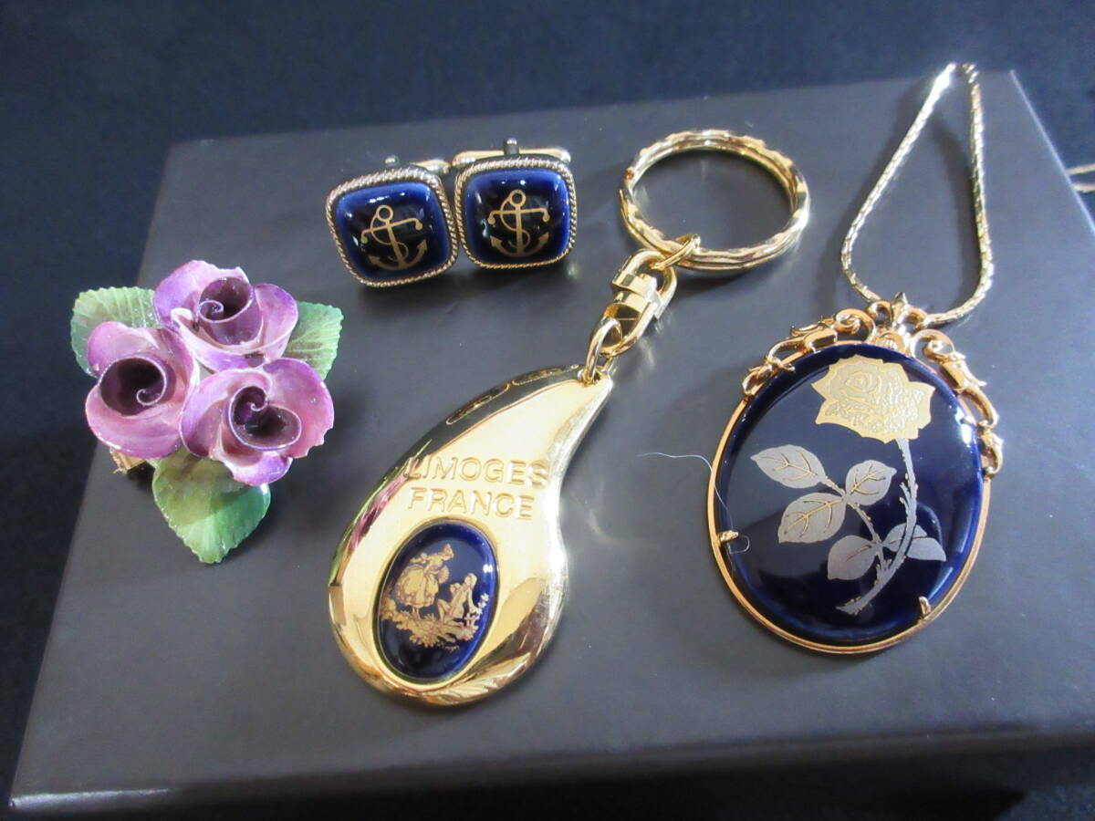 リモージュ LIMOGES CASTEL FRANCE 22K GOLD 灰皿 アッシュトレイ