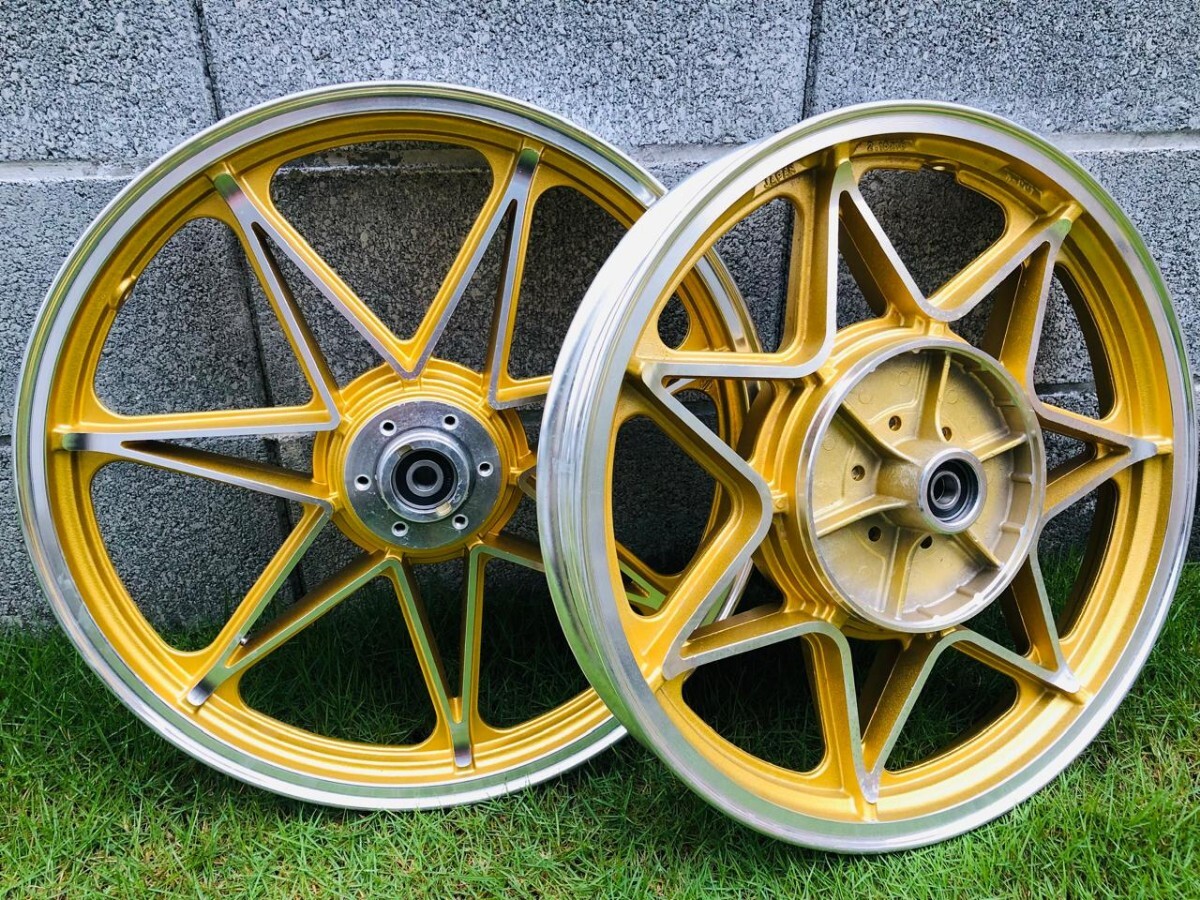 GS400 GSX400E GT380 ザリ Uリム TT900 タイヤ セット スポーク