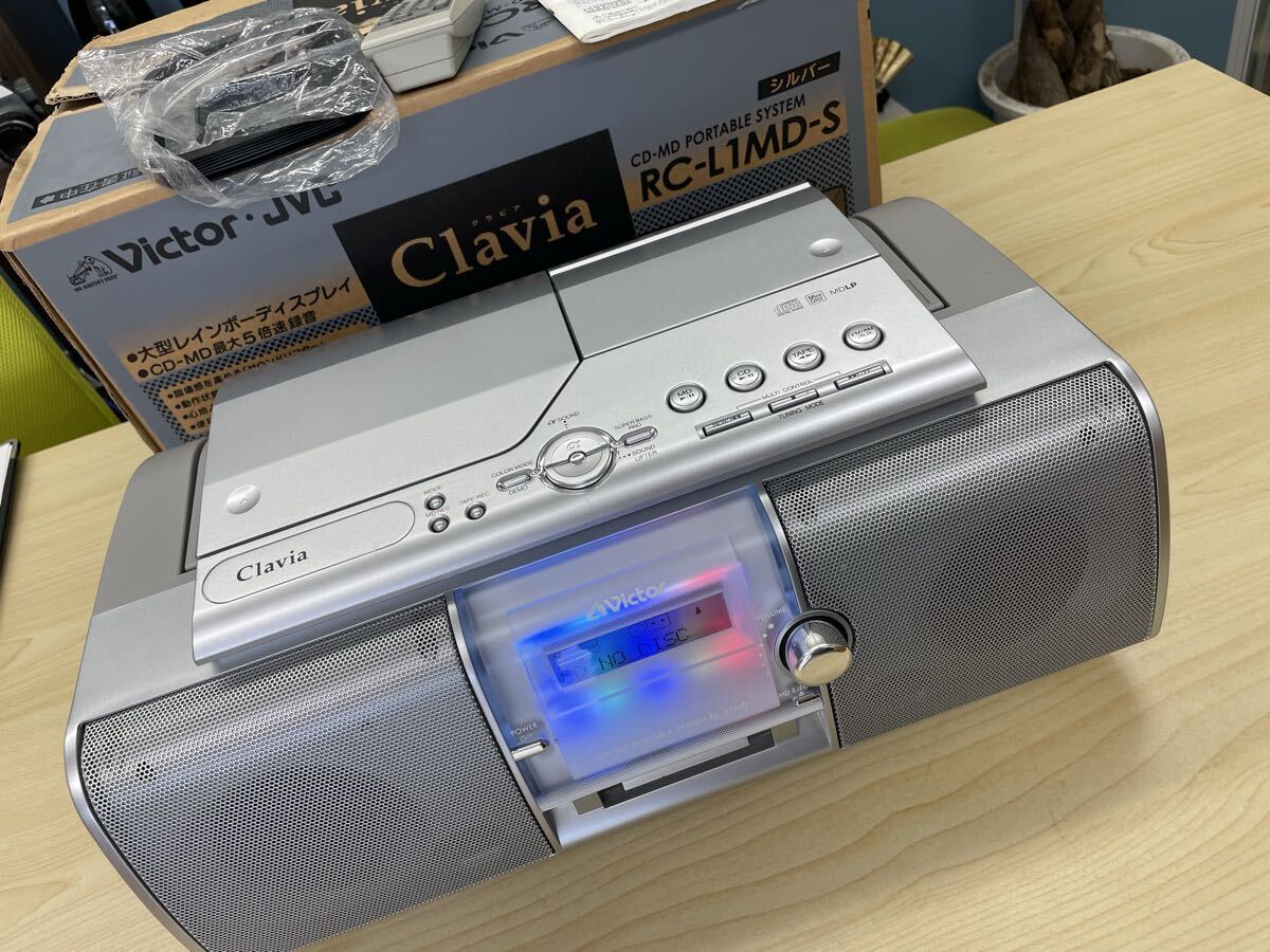 Victor ビクター MD/CDラジカセ Clavia RC-ZX25MD-A CD-R/RW再生可 CD