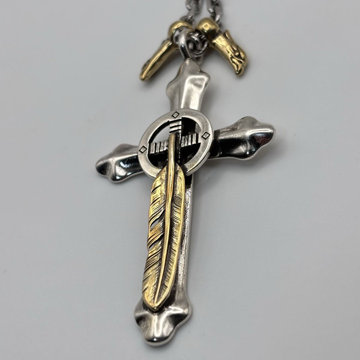 中古】goro's ゴローズ OLDオールド K18 太陽 イーグル シルバー 8本
