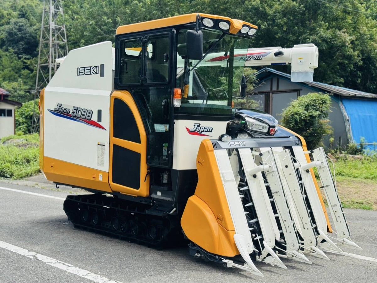 バイイー専用 中古】イセキ コンバイン HJ698 キャビン 程度良 6条 エアコン