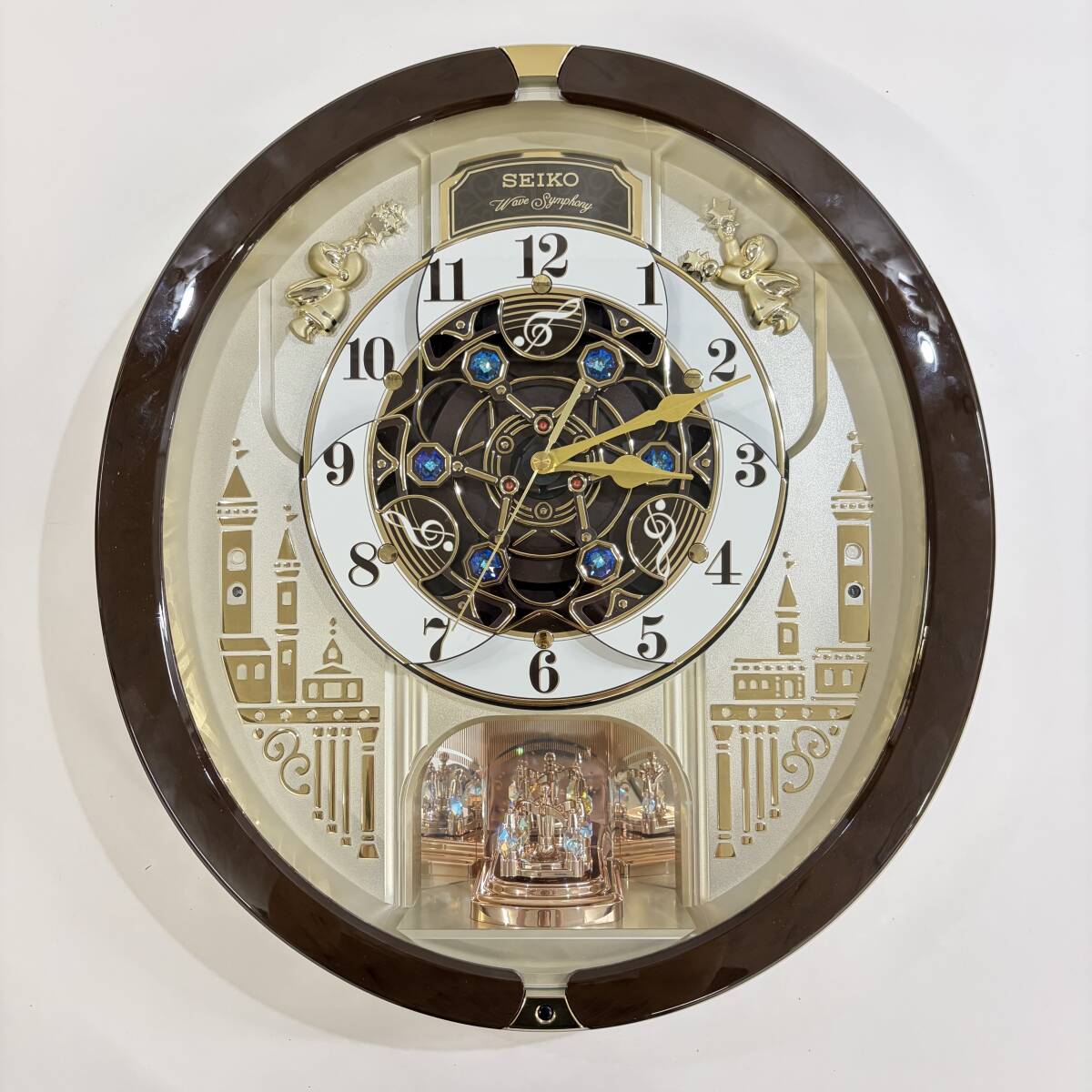 動作品 セイコー SEIKO 電波時計 ウェーブシンフォニー AM222S 壁掛け