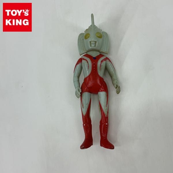 98 ブルマァク ウルトラの母 マスク付 ソフビ 人形 / 当時物