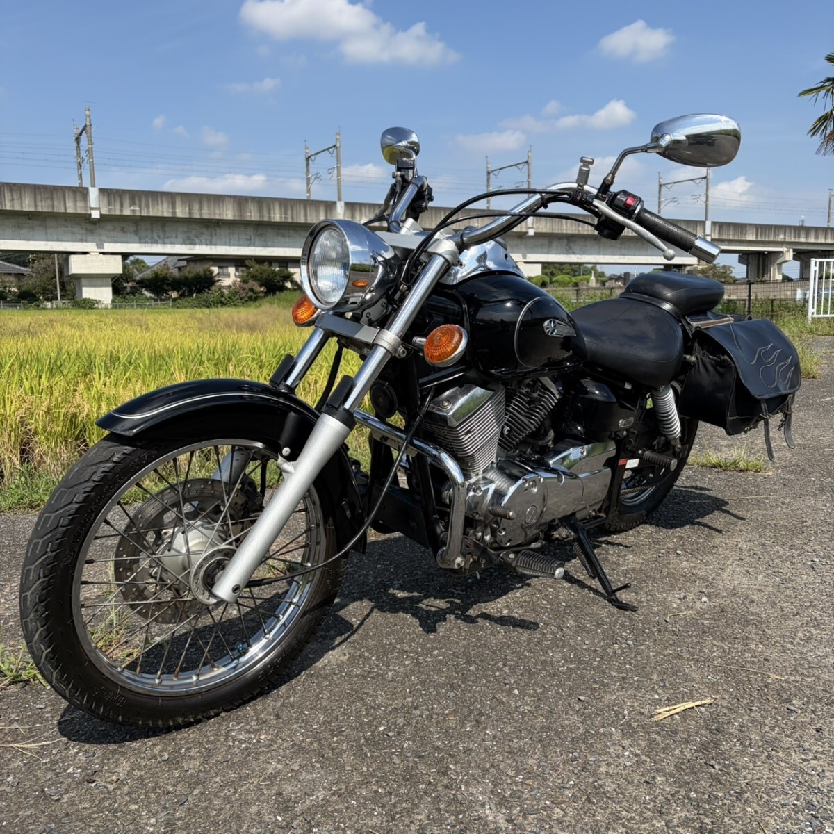 傷や汚れあり】即決特典あり ドラッグスター250 フルカスタム ブラック