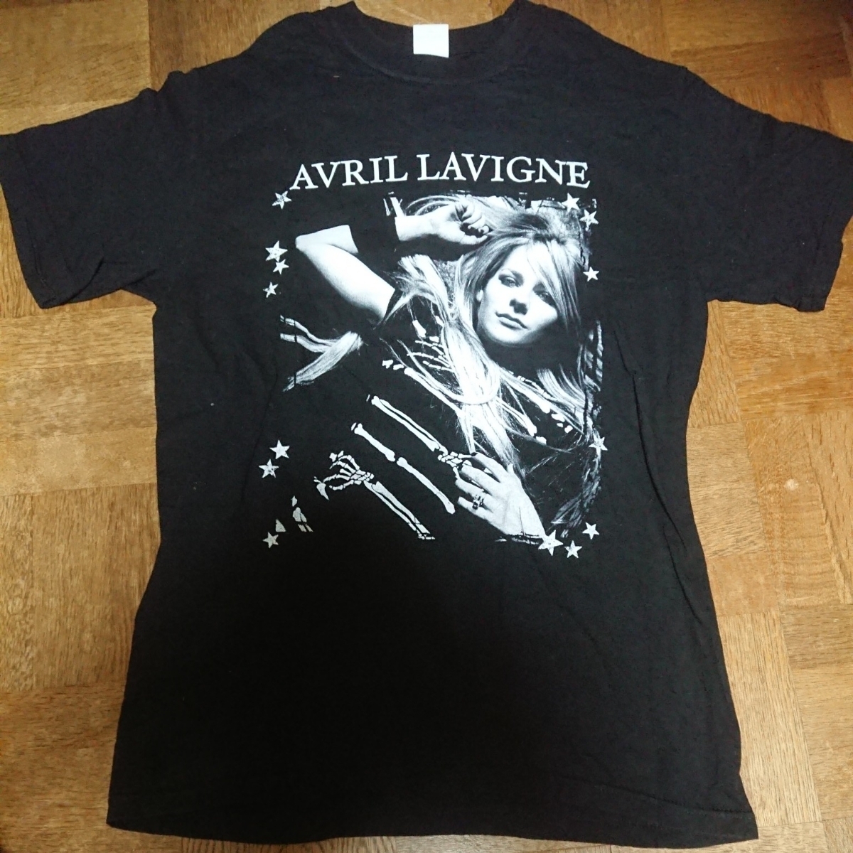 アヴリル・ラヴィーン THE BEST DAMN TOUR 2008 半袖 Tシャツ(黒) S