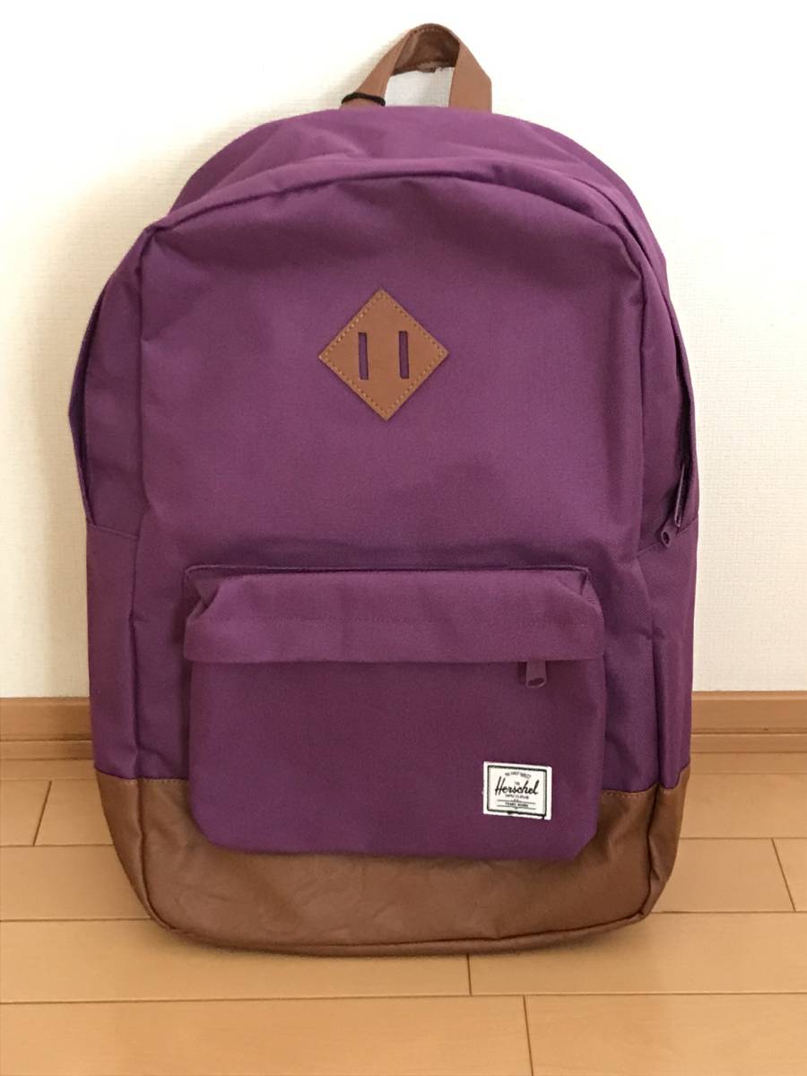 【未使用】 Herschel(ハーシェル)バックパック・リュック・デイバック/パープル/CA55688の落札情報詳細 ヤフオク落札価格