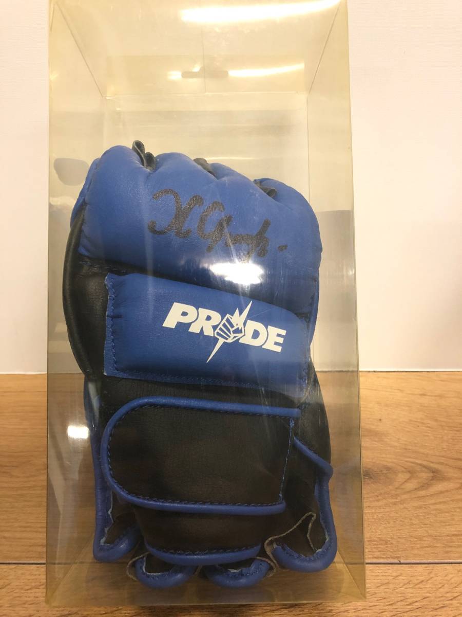 〈直筆サイン入り〉PRIDE セルゲイ・ハリトーノフ MMAグローブ / UFC 超希少！PRIDEグローブ【セルゲイ・ハリトーノフ】RIZIN UFCの落札情報