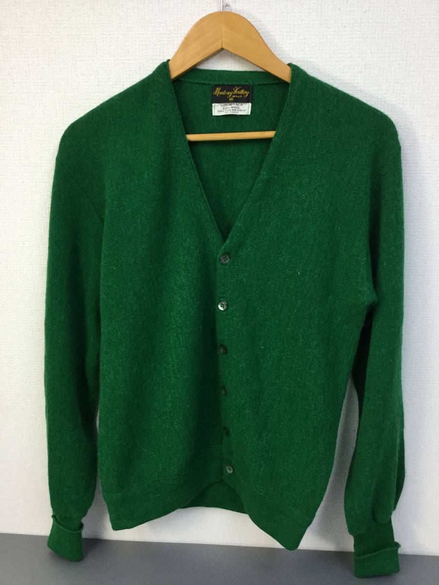 美品 60s Monterey knitting アルパカニットカーディガン ヴィンテージ