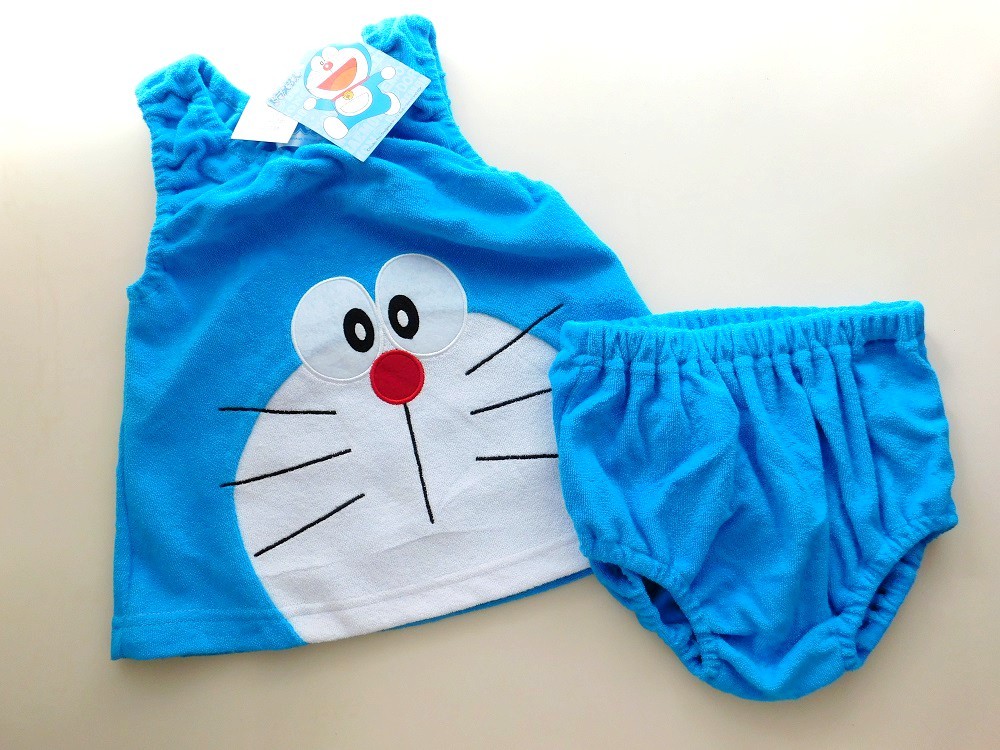 新品 新品 ドラえもん 上下セット ベビー服 キャラクター 80 90cm の落札情報詳細 ヤフオク落札価格情報 オークフリー スマートフォン版