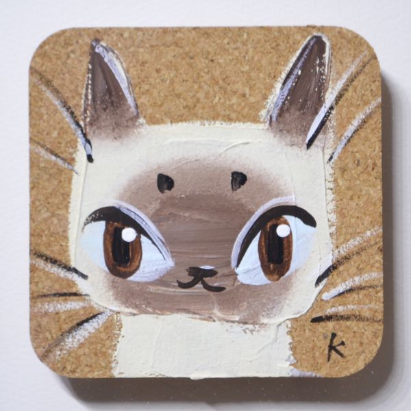 ◎原画◎コルクアート クボユキ「CAT」128/300◎展示処分品◎※真作保証