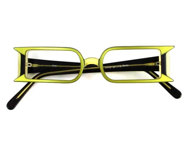 マスケ Maske Ares 眼鏡 メガネ フレーム フルリム 黄緑 ライトグリーン 黒 ブラック 未使用 Gs の落札情報詳細 ヤフオク落札価格情報 オークフリー スマートフォン版