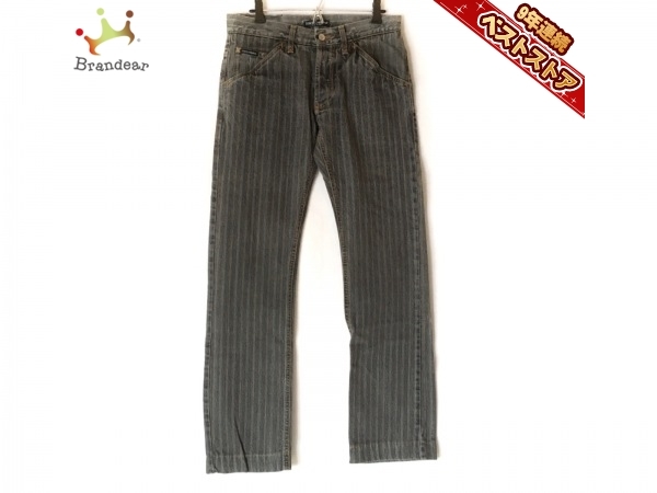 ドルチェアンドガッバーナ Dolce Gabbana ジーンズ サイズ44 S ダークグレー ライトブラウン メンズ ストライプ ボトムス の落札情報詳細 ヤフオク落札価格情報 オークフリー スマートフォン版