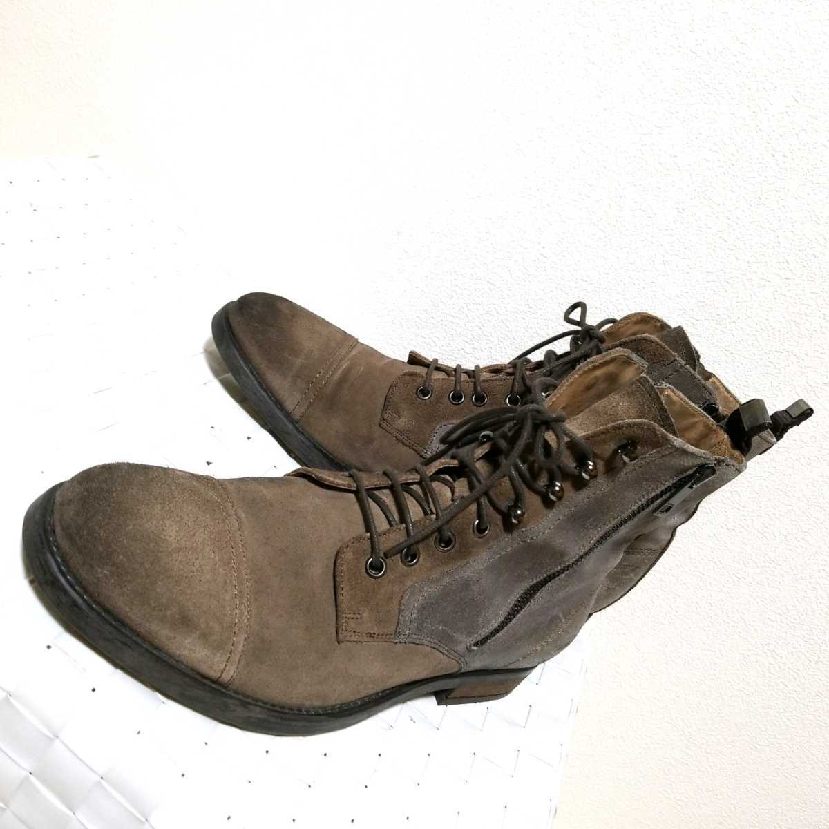 良品 Diesel ディーゼル 両サイドジップ レザー ブーツ メンズ シューズ サイズ41 26cm ライトブラウン 履き心地良 の落札情報詳細 ヤフオク落札価格情報 オークフリー スマートフォン版