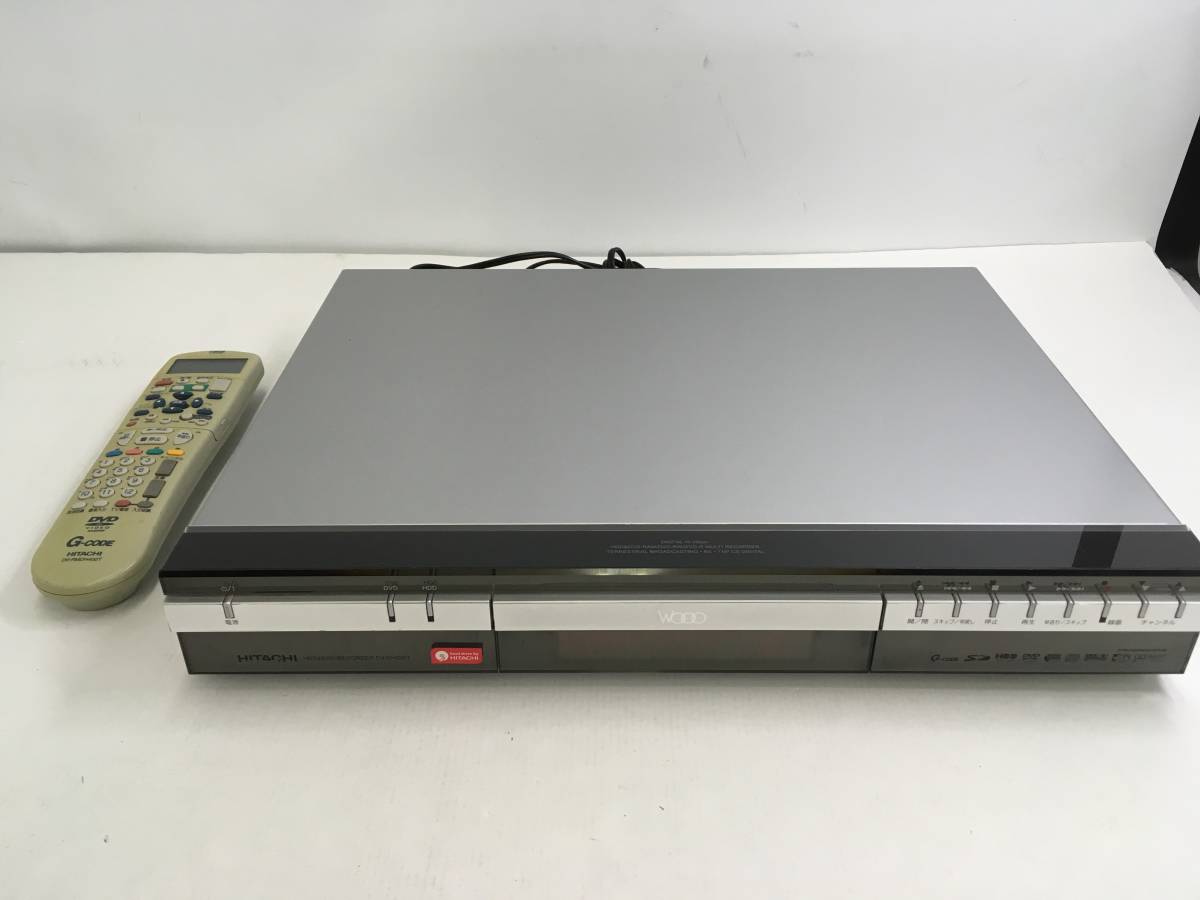 SH20040907K/ 日立 HDD/DVDレコーダー DVDH250T リモコン付 HITACHIの落札情報詳細 ヤフオク落札価格