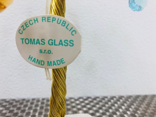 1BZ】レア チェコ製 czech ハンドメイド Tomas glass スワロフスキー