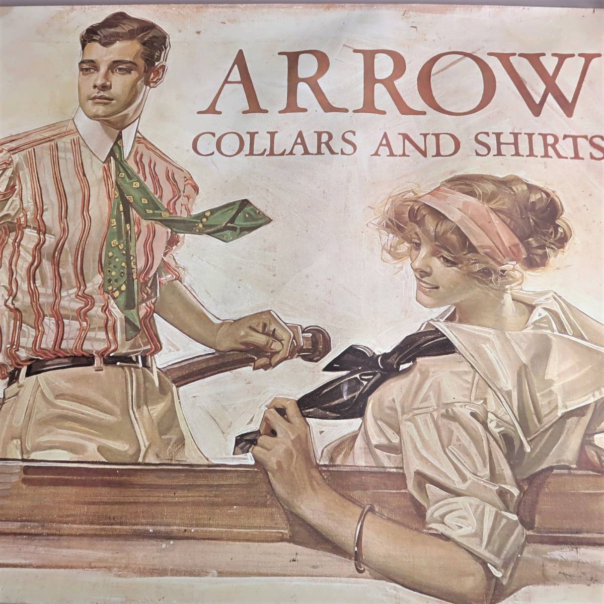 新品】アメリカ ARROW シャツ ヴィンテージ ポスター 1950s アロー