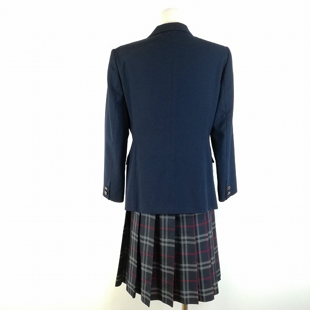 1円 ブレザー チェックスカート 上下2点セット 指定 165a 冬物 長袖 女子 学生服 神奈川鵠沼高校 紺 制服 中古 ランクc Ey4635 の落札情報詳細 ヤフオク落札価格情報 オークフリー スマートフォン版
