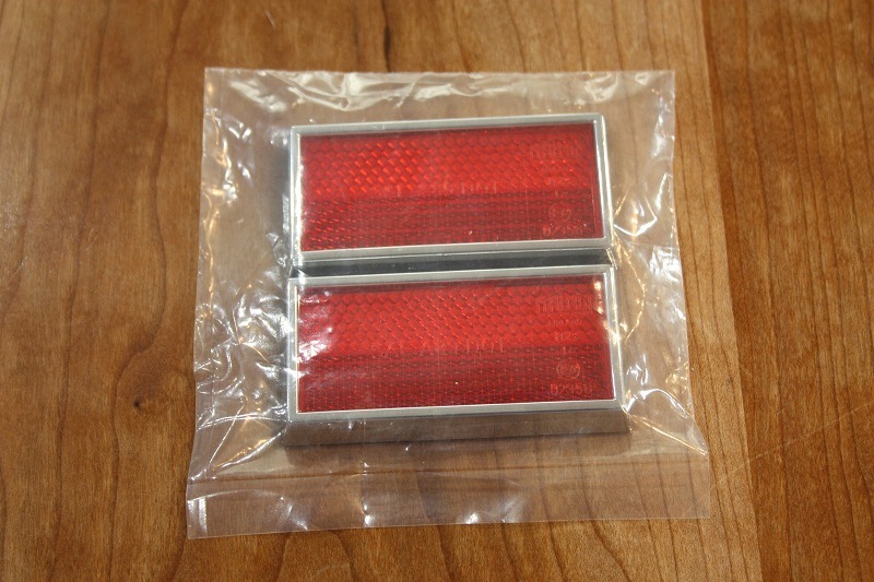 新品】ハーレー 純正 リフレクター 反射板 赤 2枚セット 車検 リア