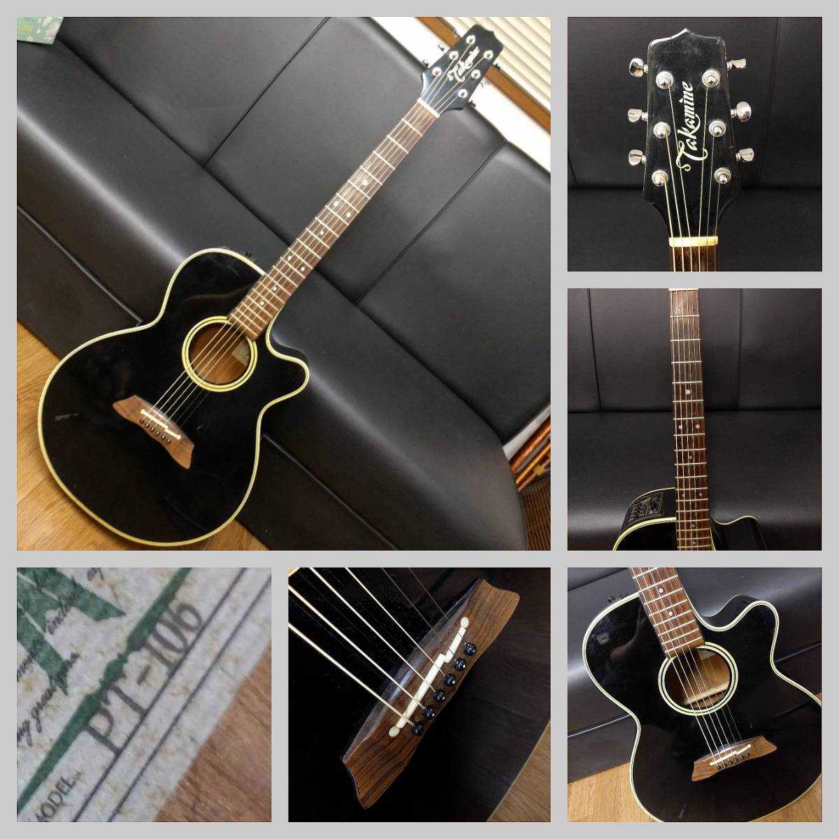 Takamine エレアコ PT106 ダークグリーン ハードケース付き！ ハードケース付】弦新品/Takamine PT-106タカミネエレアコギター