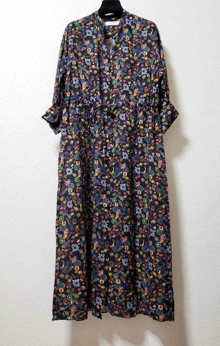 美品 B Y ユナイテッドアローズ リバティプリント フローラルアース 2way 前開き マキシ ワンピース フルーツ柄 ミツバチ の落札情報詳細 ヤフオク落札価格情報 オークフリー スマートフォン版