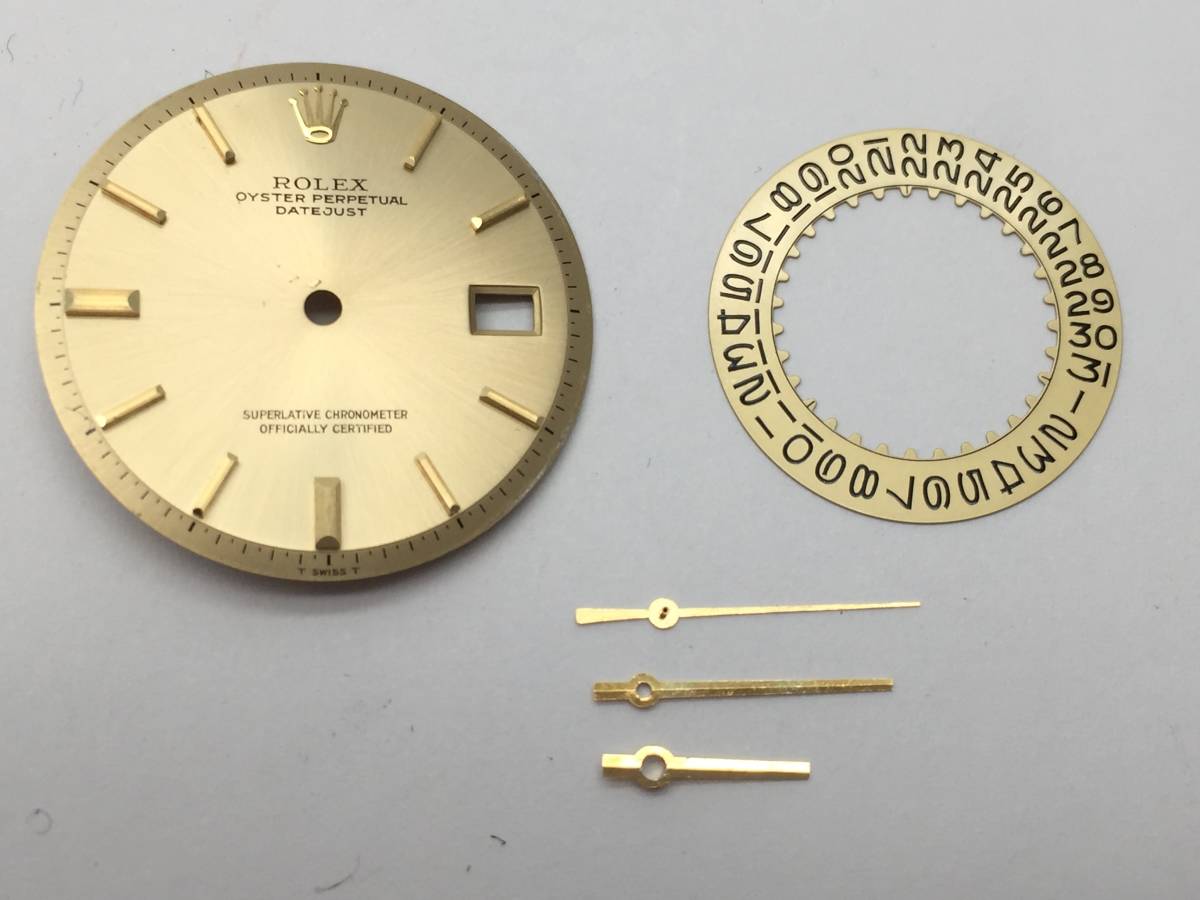 1円スタート Rolex ロレックス デイトジャスト 文字盤 針 カレンダー パーツ の落札情報詳細 ヤフオク落札価格情報 オークフリー スマートフォン版