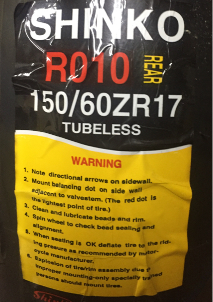 【新品】NEW 日本★シンコー SHINKO★R010★150/60-17★リア/ラジアル/タイヤ★150/60-ZR17★ゼファーΧ ...