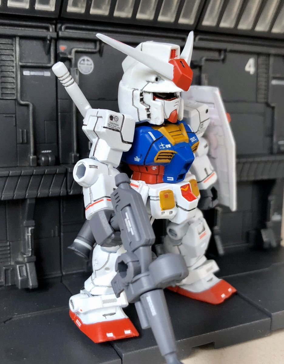 モビルスーツアンサンブル　RX78-2ガンダム　リペイント改造品 モビルスーツアンサンブル RX-78-2 ガンダム リペイント 検ガンダム
