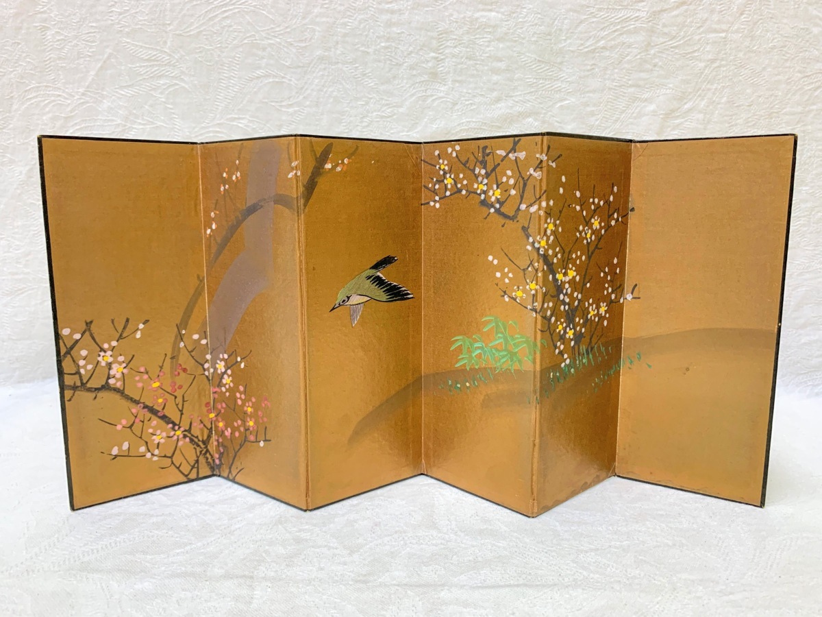 屏風　本金蒔絵　万葉こ花葛　雛人形　道具 屏風 本金蒔絵 万葉こ花葛 雛人形 道具 屏風 本金蒔絵 万葉こ