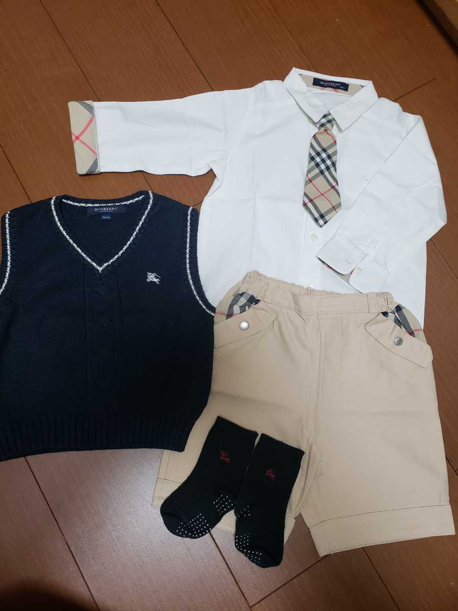 バーバリー キッズ フォーマル 入園式 卒園式 ネクタイ シャツ パンツ  