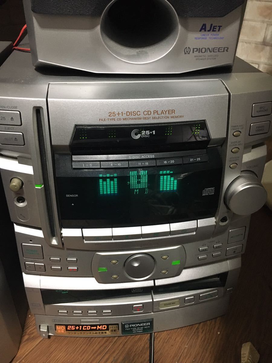 Pioneer XR-P6MD コンポ 動作品 MD CD カセット聞けます。の落札情報