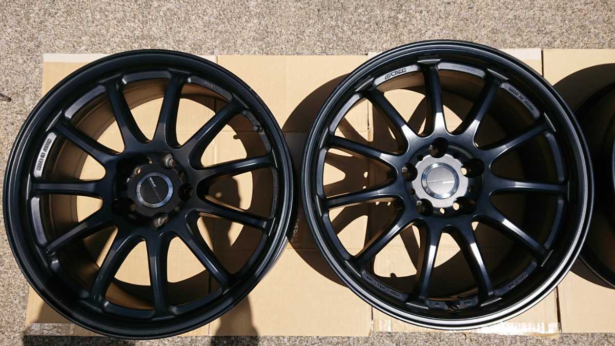 ホイール ワークエモーション 11R 取り違え マッドブラック18inch 7.5J53