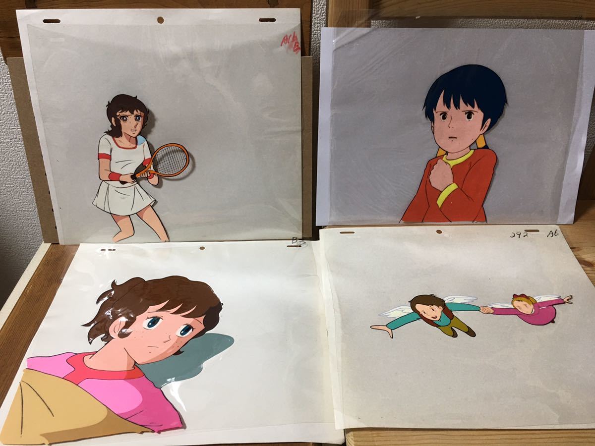 セル画 4枚セット ○未来少年コナン (ラナ) ○新 エースをねらえ