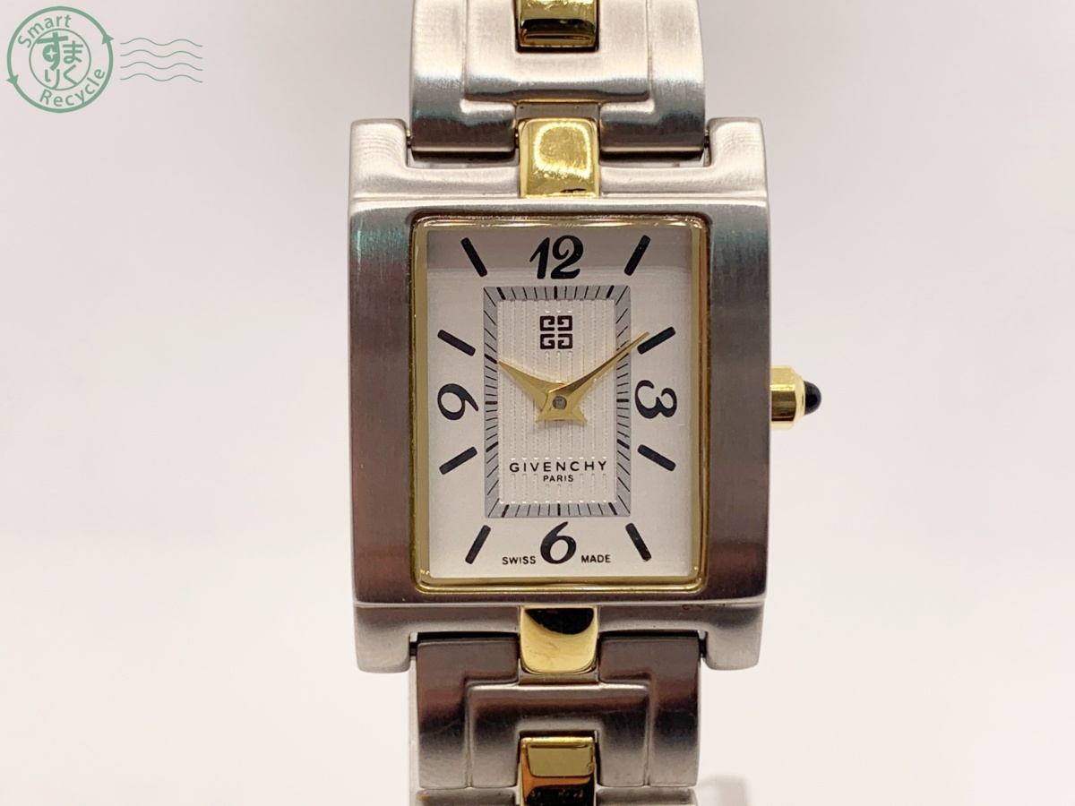 GIVENCHY スクエア型 時計 希少】GIVENCHY ジバンシー 腕時計 スクエア
