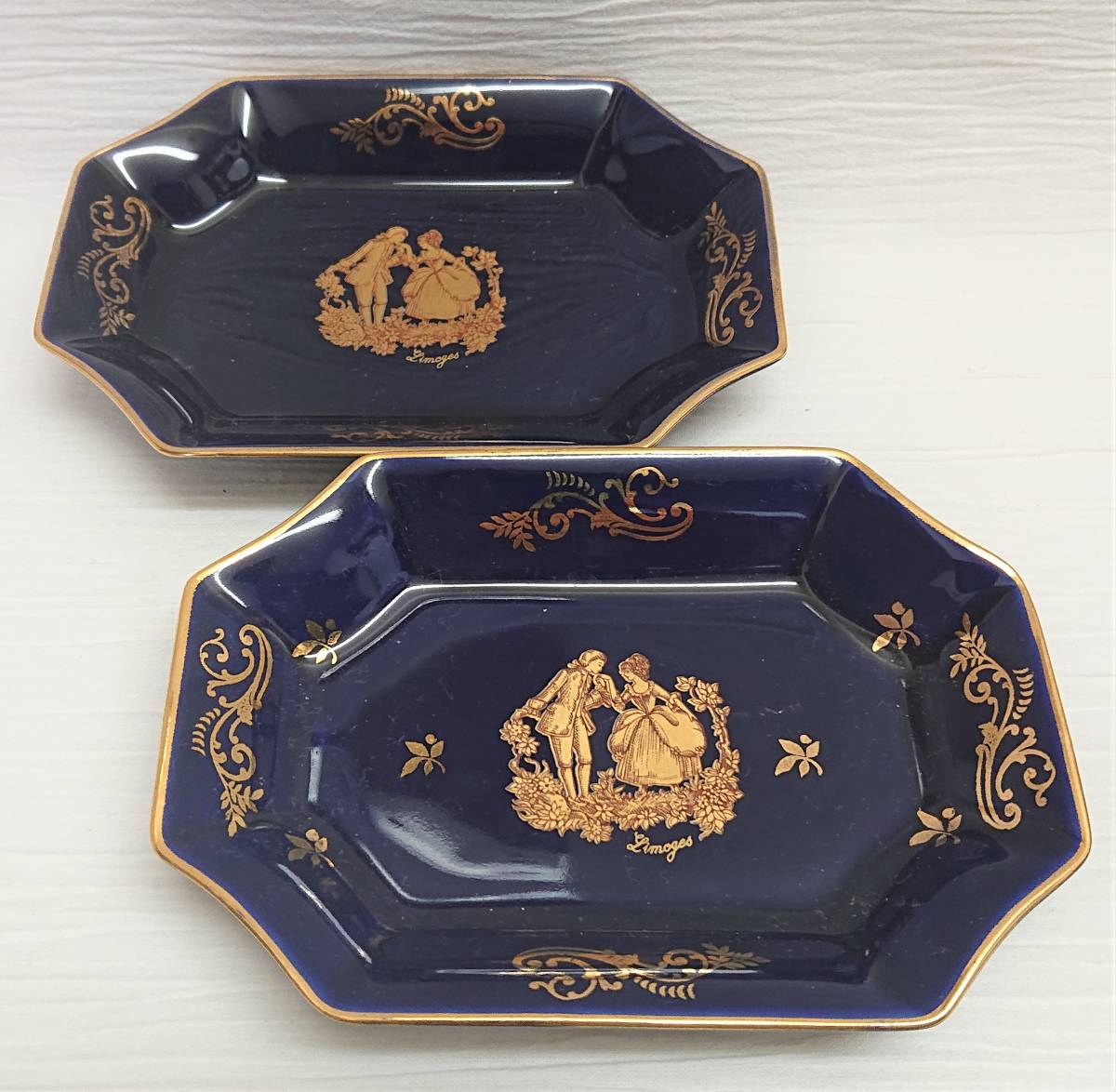 湯布院アンティーク リモージュ CASTEL FRANCE 飾皿 絵皿 プレート