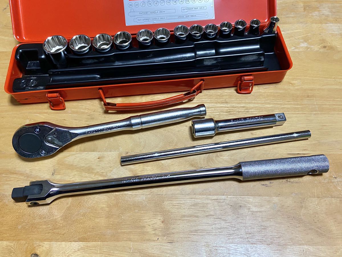 入手困難 ほぼ未使用？ バンザイ BANZAI ソケットレンチセット 4S-134M