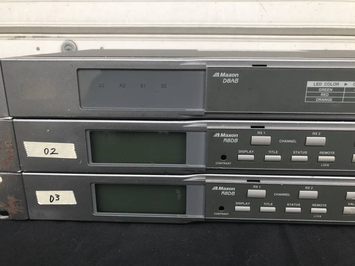 Maxon(マクソン) B帯ワイヤレスマイク 送信機&受信機&ピンマイク全