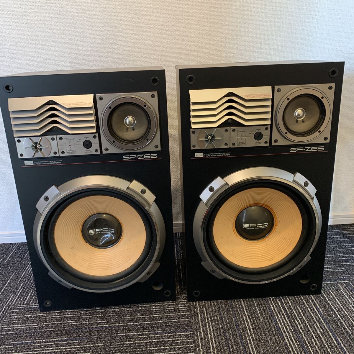 Sansui SP-Z66 4-WAY 4-SPEAKER SYSTEM ※音出しOK の落札情報詳細