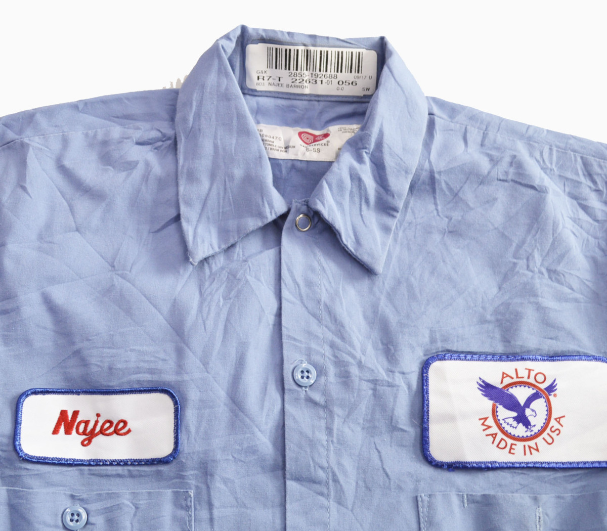 ニコアンド 人気スタッフ てぃら ワッペンシャツジャケット 人気