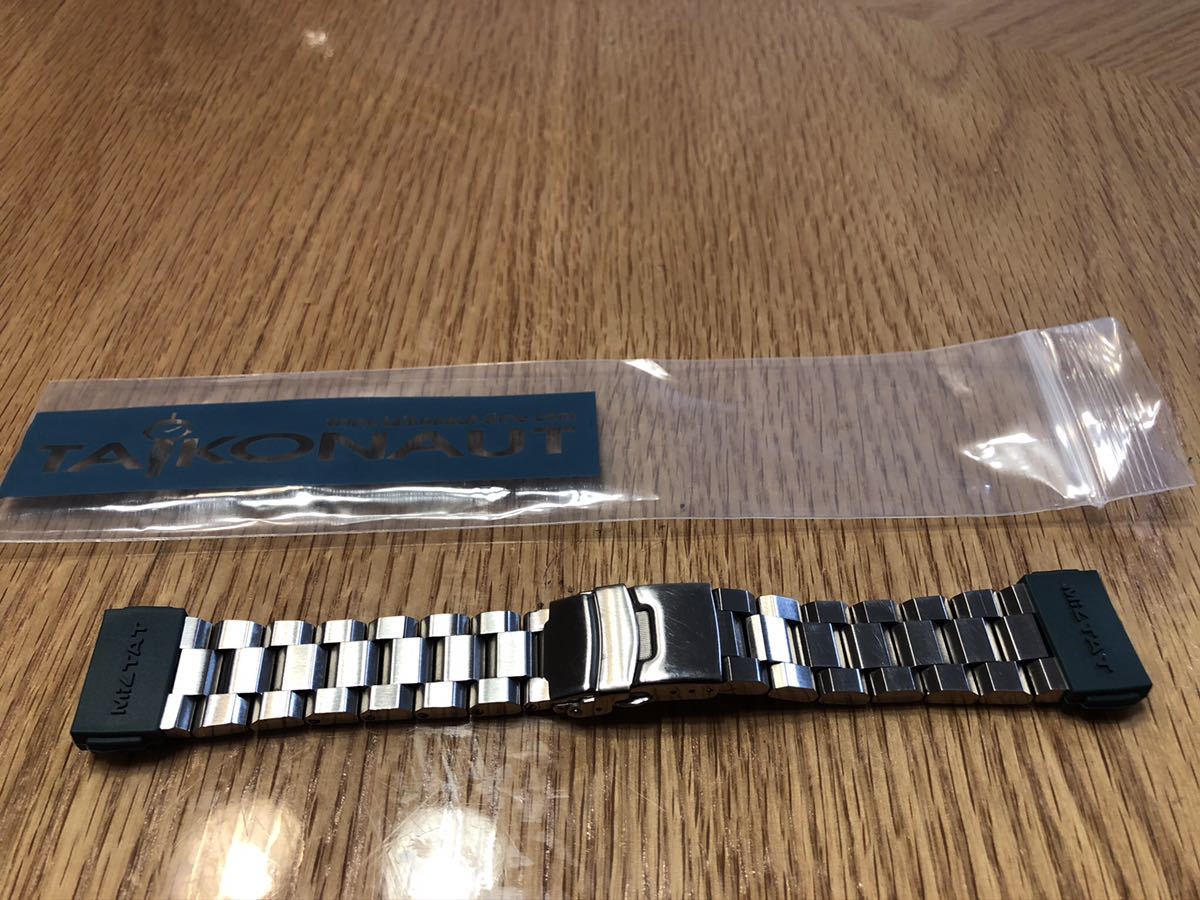 タイコノート 22mm メタル時計バンド ヘクサッド 中古 SEIKO ツナ缶