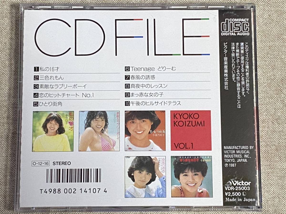 80年代アイドル] 小泉今日子 「CD FILE VOL.1」 シングルA面/B面を収録