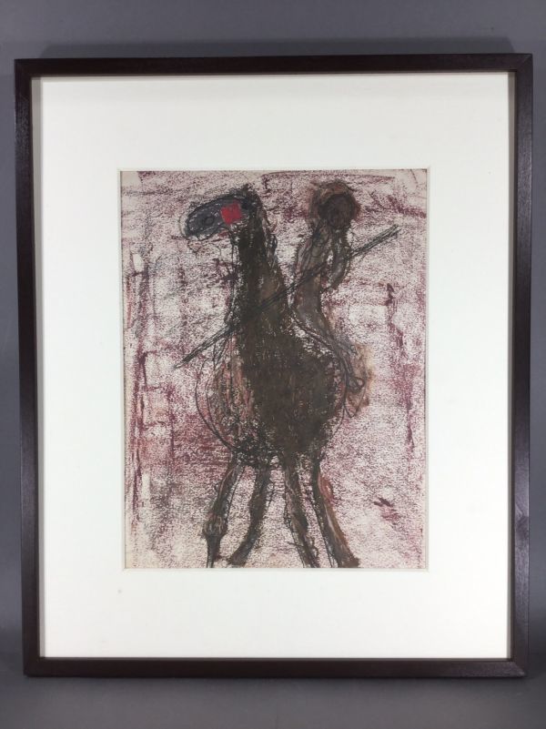 工芸□鳥海青児□ ピカドール□物故重鎮□約3号□額付絵画 cの落札