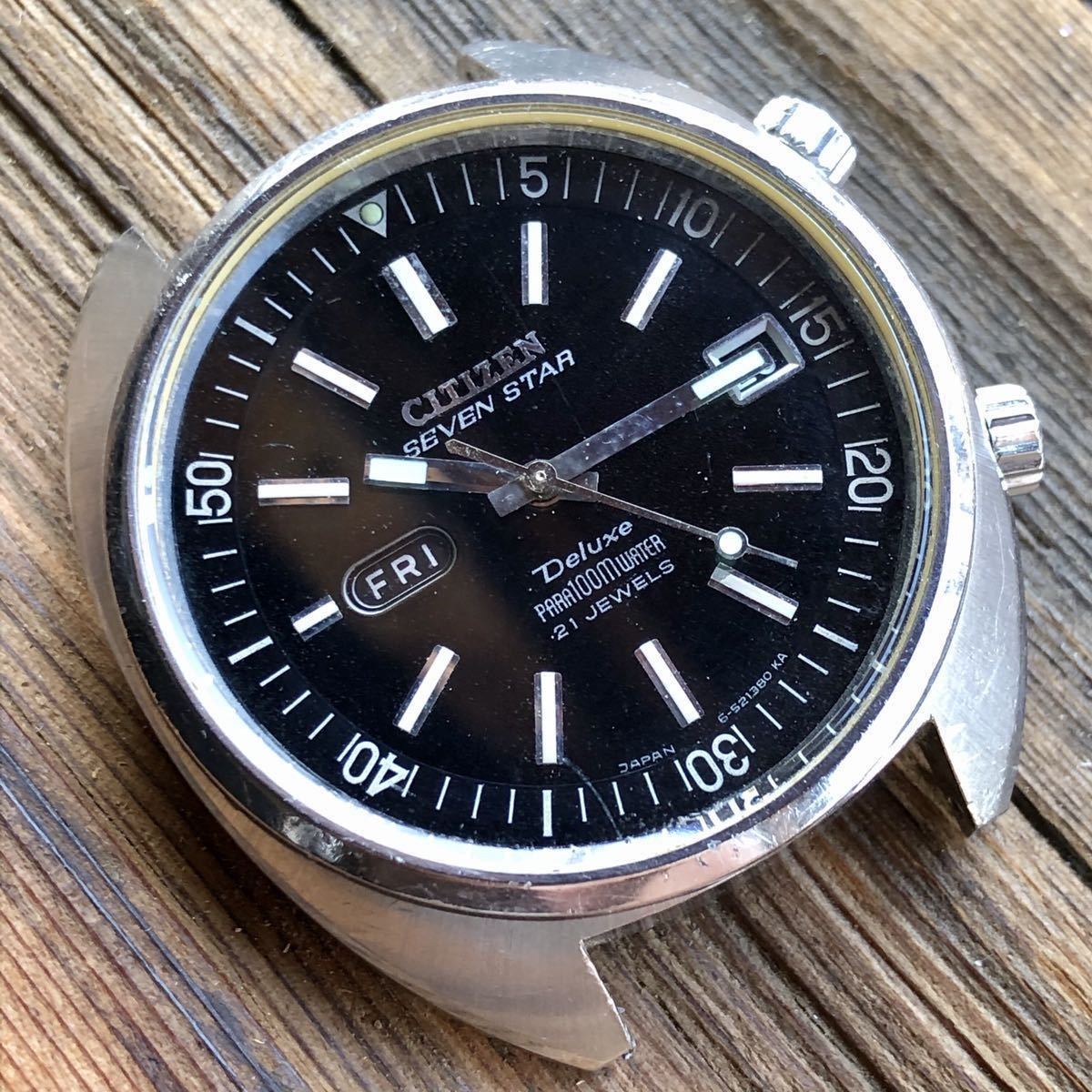 シチズンセブンスターデラックス自動巻き腕時計Citizen Seven