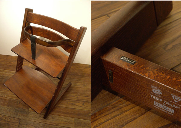 Stokke 木製ベビーチェア ダークブラウン トリップトラップ シリアル5