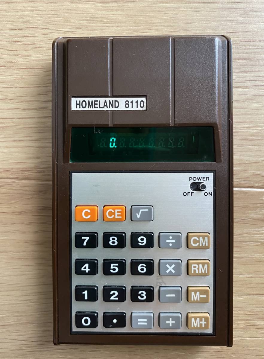 昭和レトロ TOSHIBA HOMELAND 8110 電卓 計算機 **の落札情報詳細