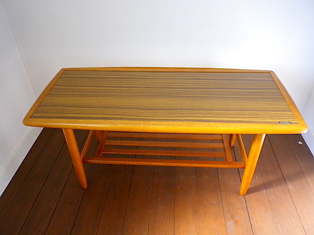 オールドカリモク ガラステーブル ビンテージ ミッドセンチュリー