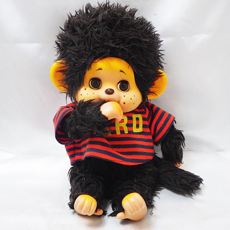 20-1989 【中古】 モンチッチ 風 猿 ぬいぐるみ 男の子 スリープアイ