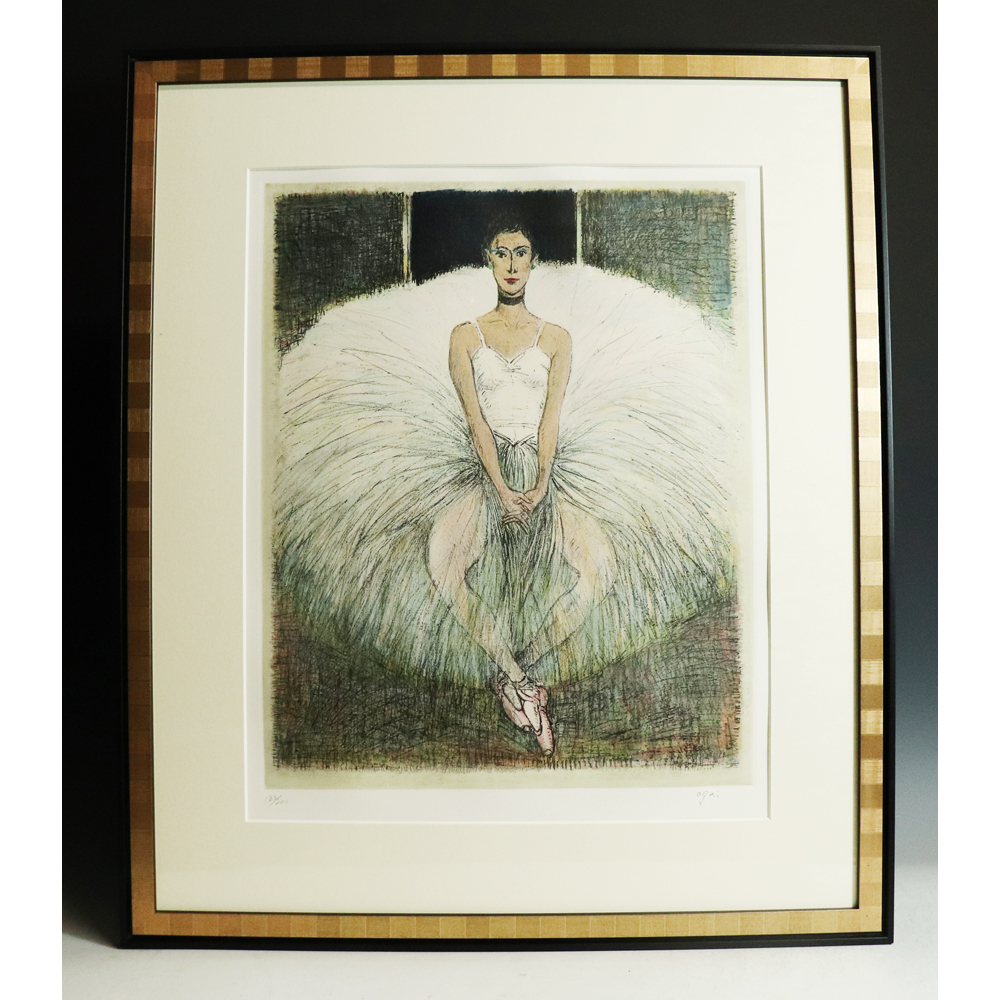 荻 太郎 作品名「バレリーナ」 47/280 限定刷 美術品 ア-ト インテリア